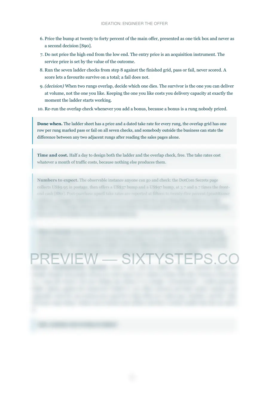 Preview page 2 from Ideation: engineer the offer