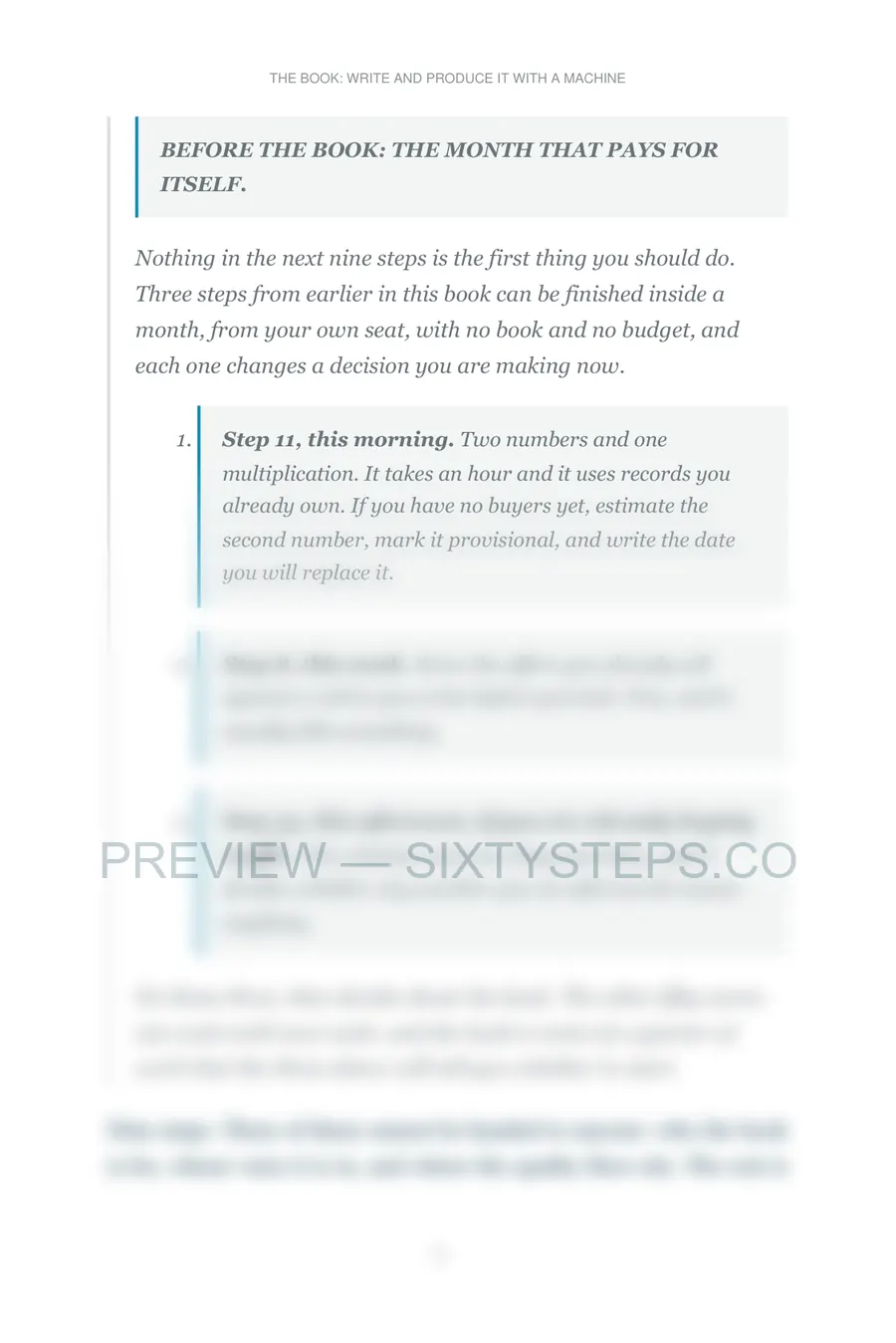 Preview page 1 from The book: write and produce it with a machine