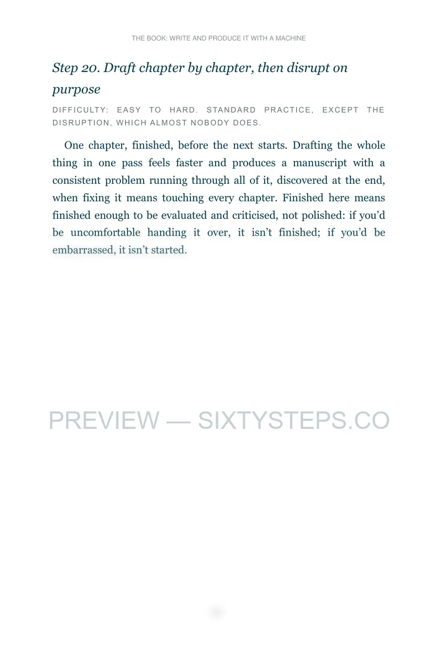 Preview page 3 from The book: write and produce it with a machine