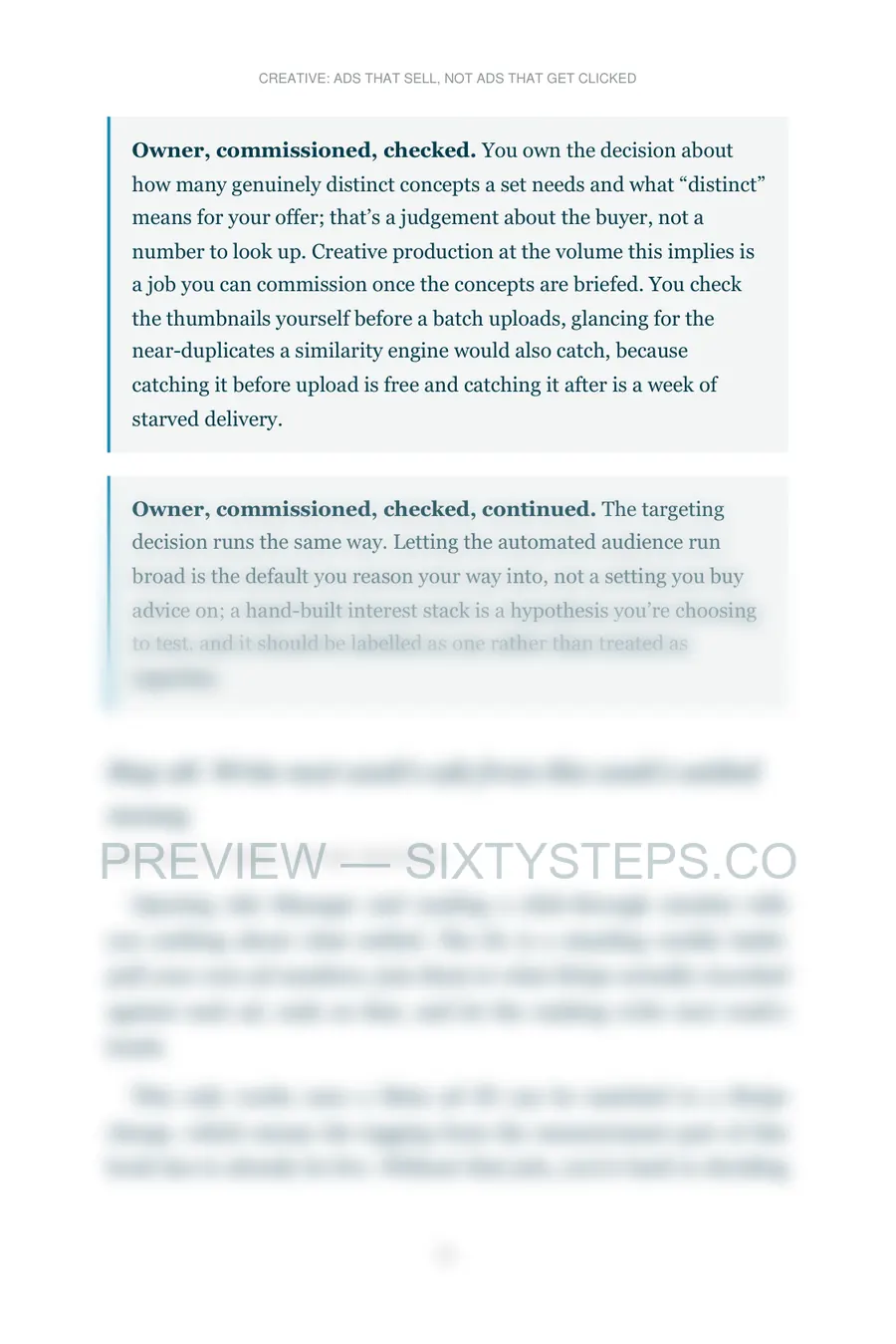 Preview page 3 from Creative: ads that sell, not ads that get clicked