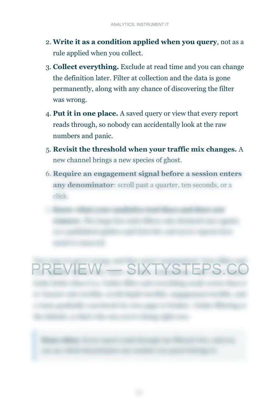 Preview page 5 from Analytics: instrument it